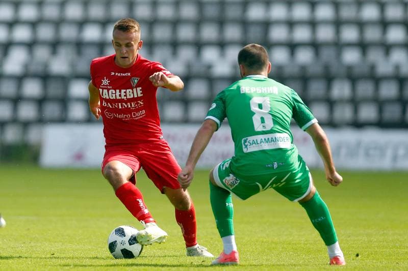 Football. Sparing. Zaglebie Sosnowiec - Karpaty Lwow. 08.07.2018