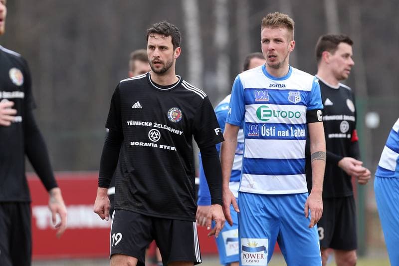 Football. Fortuna Narodni Liga. Fotbal Trinec - FK Usti nad Labem. 02.03.2019