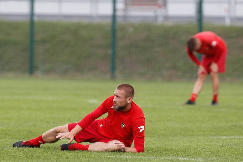 Football. Zaglebie Sosnowiec. Training. 06.09.2018