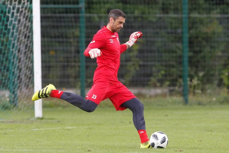 Football. Zaglebie Sosnowiec. Training. 06.09.2018