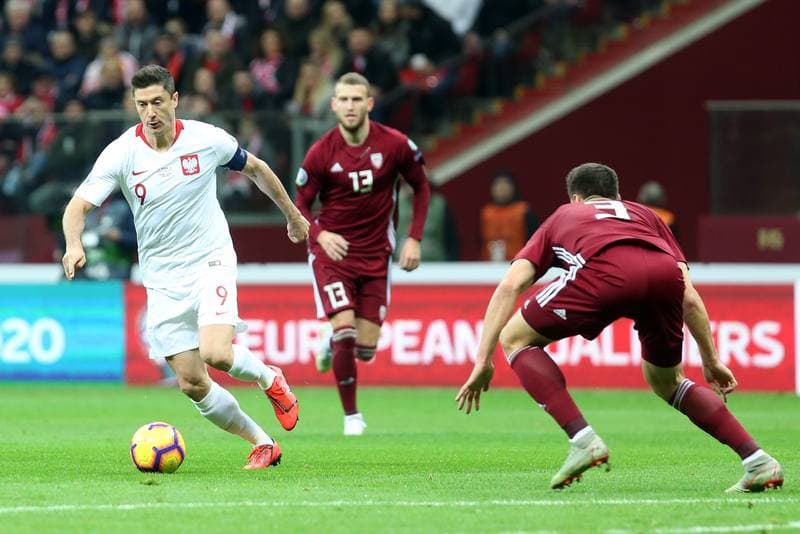 Football. Euro 2020 Qualifiers. Poland - Latvia. 24.03.2019