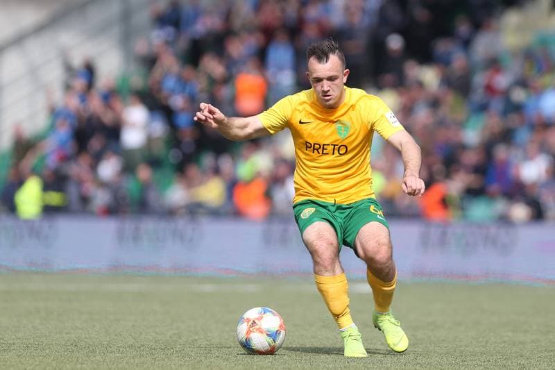 Football. Fortuna Liga. MSK Zilina - Slovan Bratislava. 14.04.2019