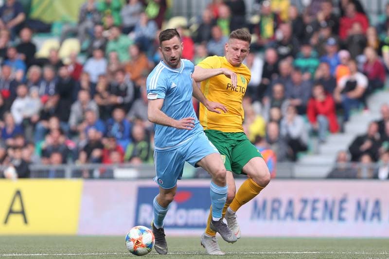 Football. Fortuna Liga. MSK Zilina - Slovan Bratislava. 14.04.2019