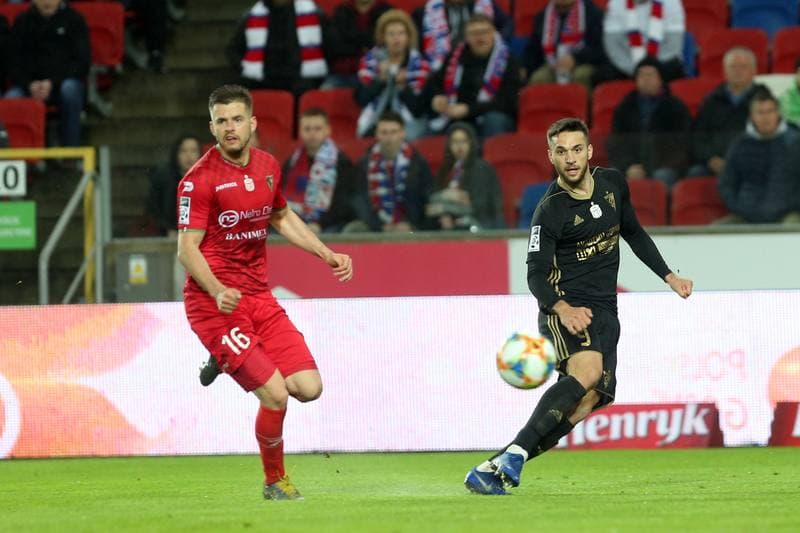Football. Lotto Ekstraklasa. Gornik Zabrze - Zaglebie Sosnowiec. 29.04.2019