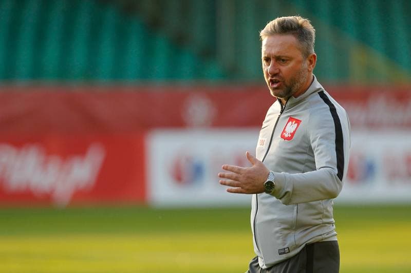 Football. Poland national team. Training. 08.10.2018