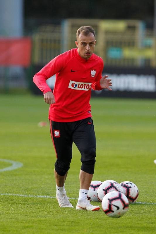 Football. Poland national team. Training. 08.10.2018