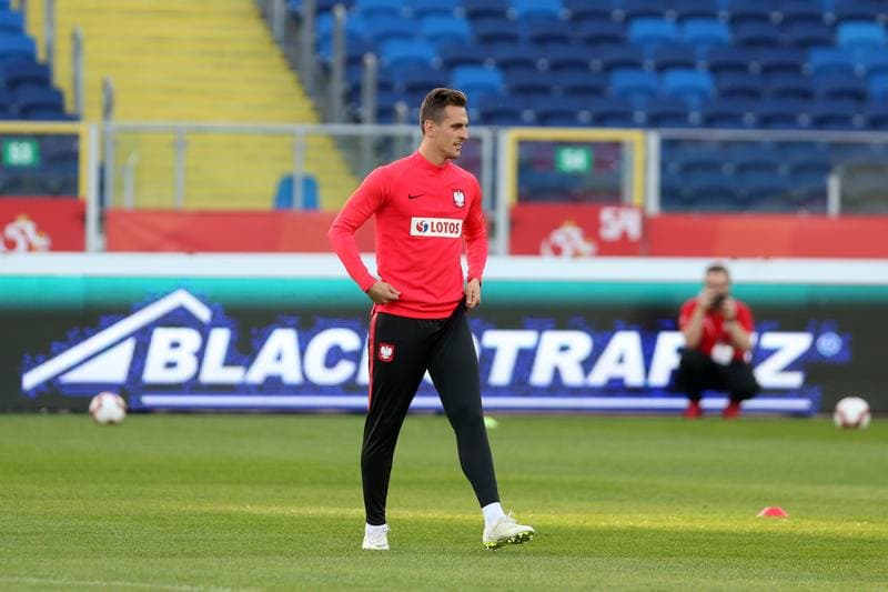 Football. Poland national team. Training. 13.10.2018