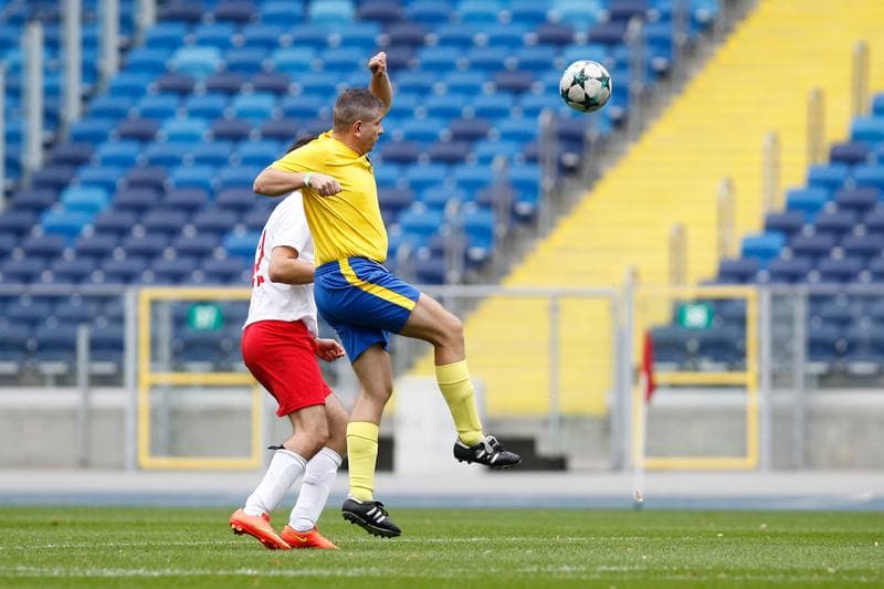Football. Charity Match. Politicians - Journalists. 27.10.2018