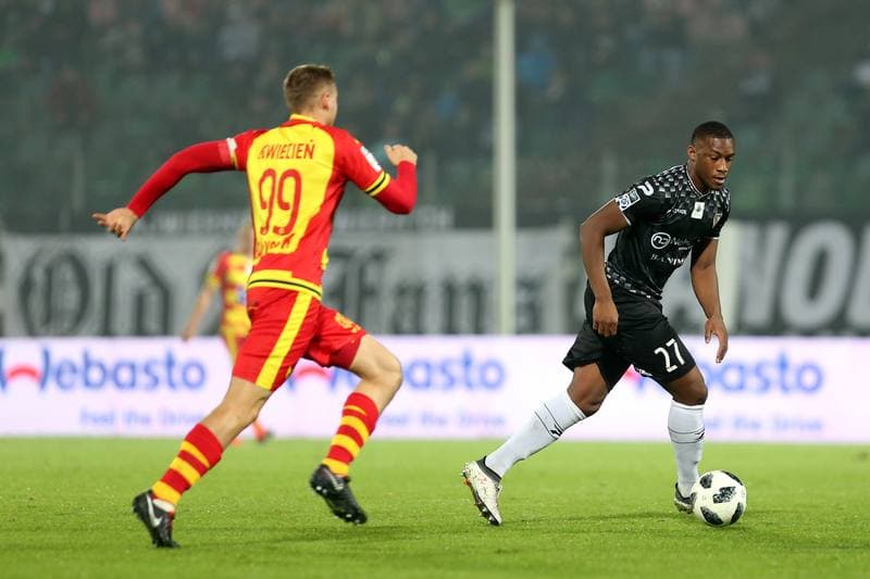 Football. Lotto Ekstraklasa. Zaglebie Sosnowiec - Jagiellonia Bialystok. 05.11.2018