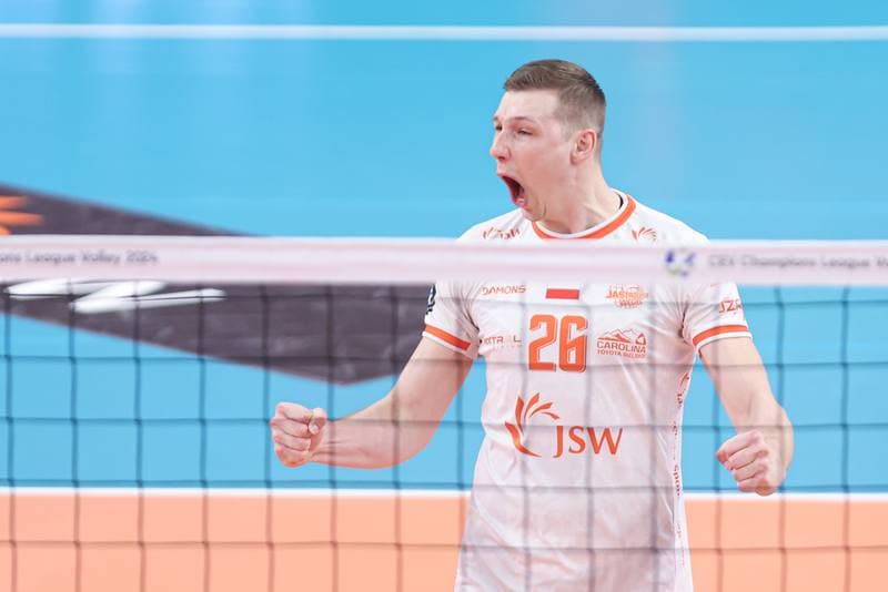 Volleyball. CEV Champions League. Jastrzebski Wegiel - Gas Sales Daiko Piacenza. 28.02.2024