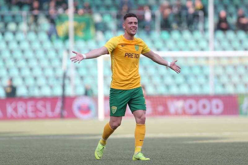 Football. Fortuna Liga. MSK Zilina - Slovan Bratislava. 14.04.2019