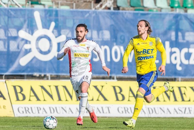 Football. Fortuna I Liga. Zaglebie Sosnowiec - Arka Gdynia. 28.04.2021