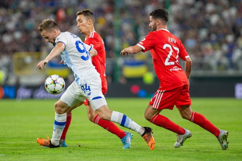 Football. Champions League. Dynamo Kyiv - Benfica. 17.08.2022