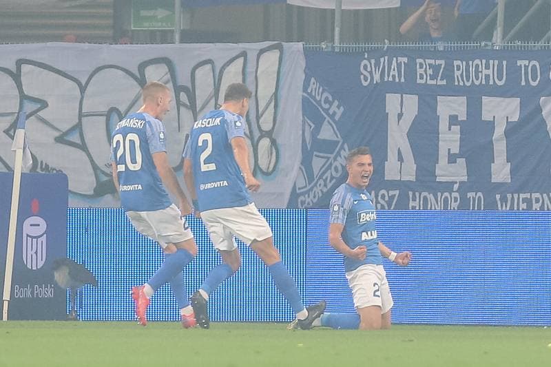 Football. PKO BP Ekstraklasa. Ruch Chorzow - LKS Lodz. 28.07.2023