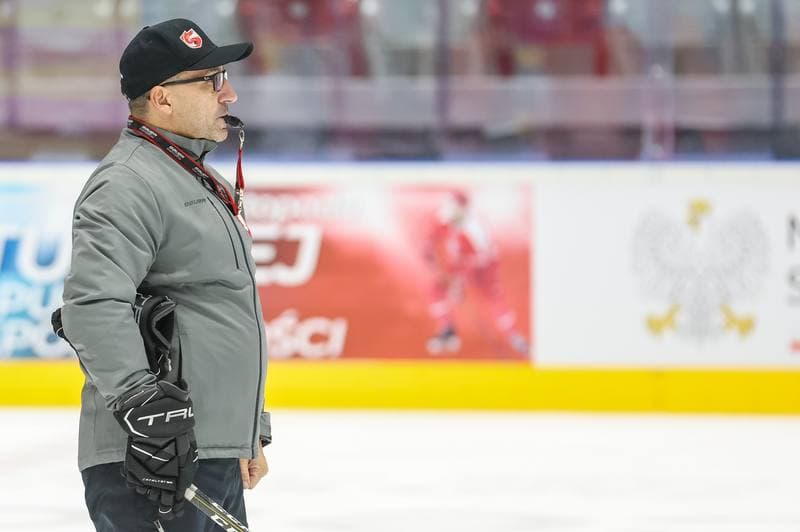Ice Hockey. Poland national team. Training. 08.11.2023