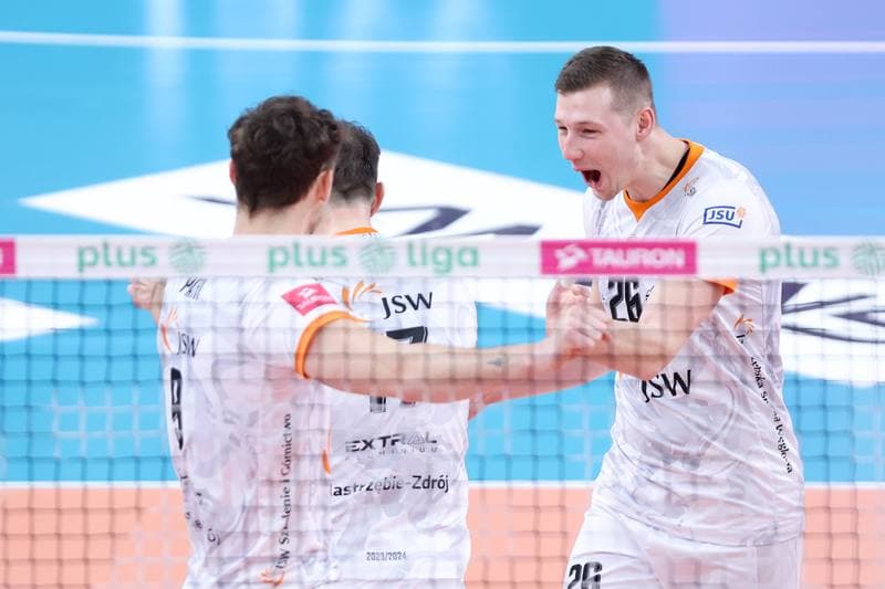 Volleyball. PlusLiga. Jastrzebski Wegiel - GKS Katowice. 03.02.2024