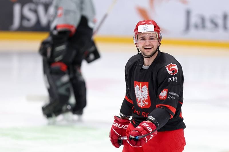 Ice Hockey. Poland national team. Training. 02.04.2024