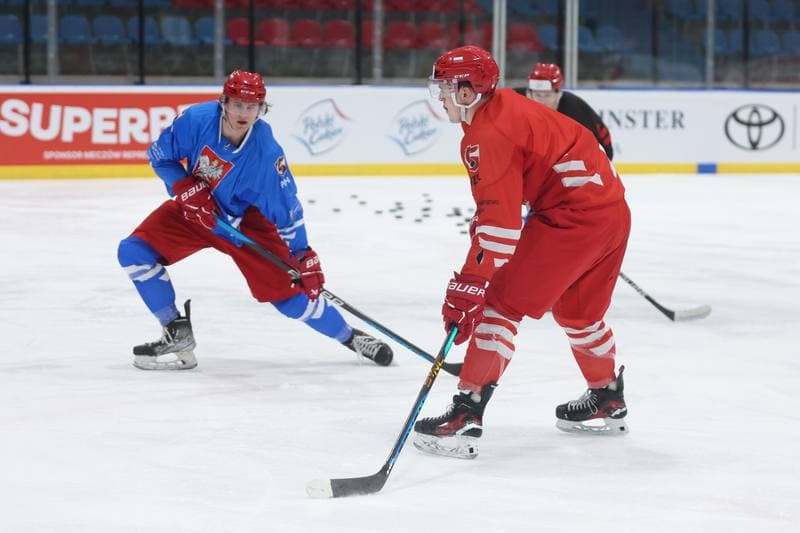 Ice Hockey. Poland national team. Training. 17.04.2024