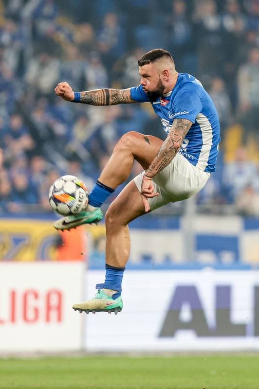 Football. Betclic I liga. Ruch Chorzow - Arka Gdynia. 08.03.2025