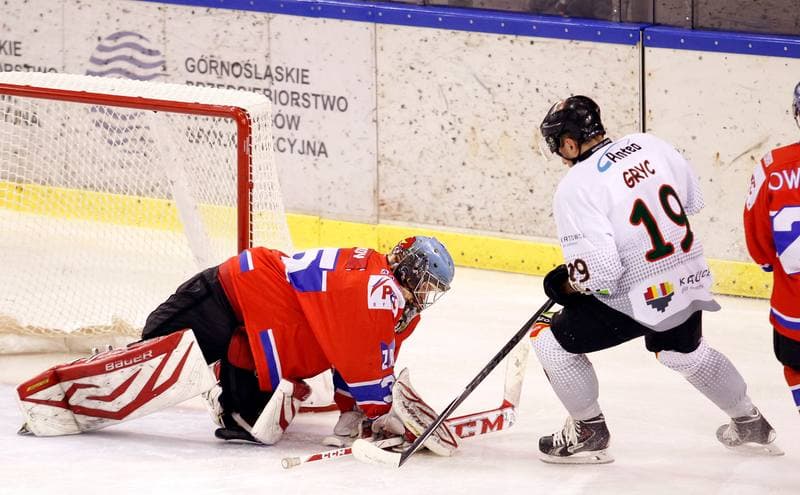 Ice Hockey. Polska Hokej Liga. Naprzod Janow - Polonia Bytom. 09.10.2014
