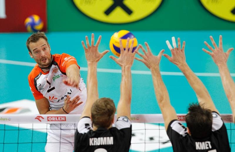 Volleyball. Sparing. Jastrzebski Wegiel - Berlin Recycling Volleys. 01.10.2014