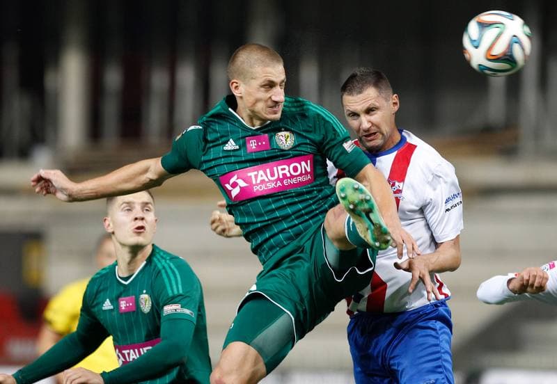 Football. PKO BP Ekstraklasa. Podbeskidzie Bielsko Biala - Slask Wroclaw. 21.12.2015
