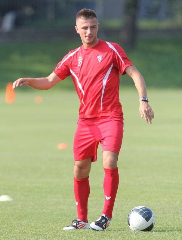 Football. Gornik Zabrze. Training. 05.07.2012