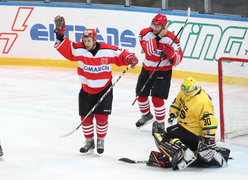 Ice Hockey. Polska Liga Hokeja na Lodzie. HC GKS Katowice - Comarch Cracovia Krakow. 02.10.2012