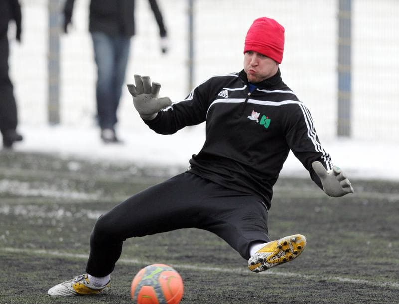 Football. Tychy Sparing. GKS Tychy - Podbeskidzie Bielsko-Biala. 19.01.2013
