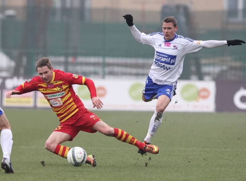 Football. T-Mobile Ekstraklasa. Podbeskidzie Bielsko-Biala - Jagiellonia Bialystok. 23.02.2013