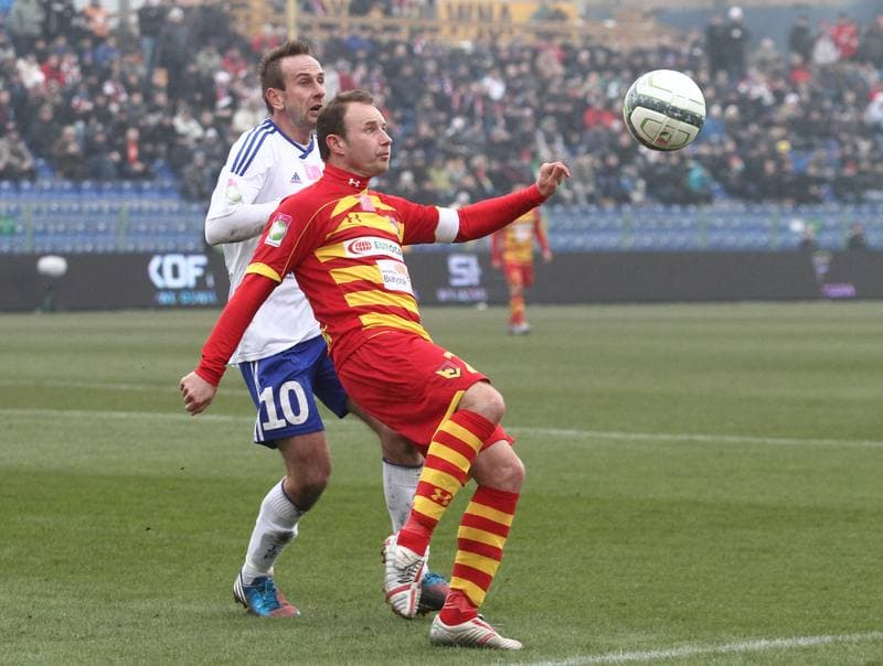 Football. T-Mobile Ekstraklasa. Podbeskidzie Bielsko-Biala - Jagiellonia Bialystok. 23.02.2013