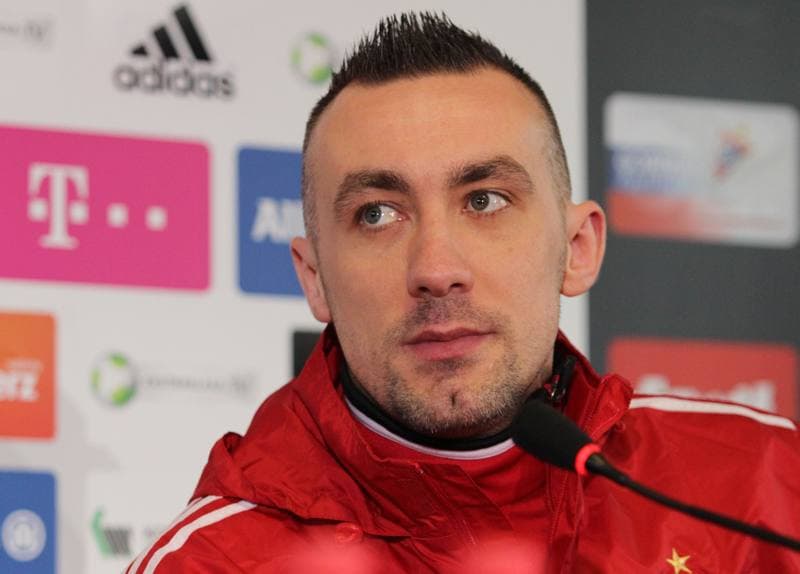Football. Gornik Zabrze. Press Conference. 28.02.2013
