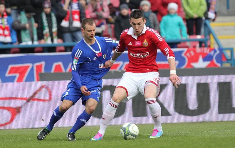Football. T-mobile Ekstraklasa. Wisla Krakow - Piast Gliwice. 07.04.2013