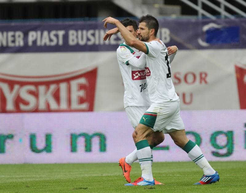 Football. T-Mobile Ekstraklasa. Piast Gliwice - Slask Wroclaw. 12.05.2013