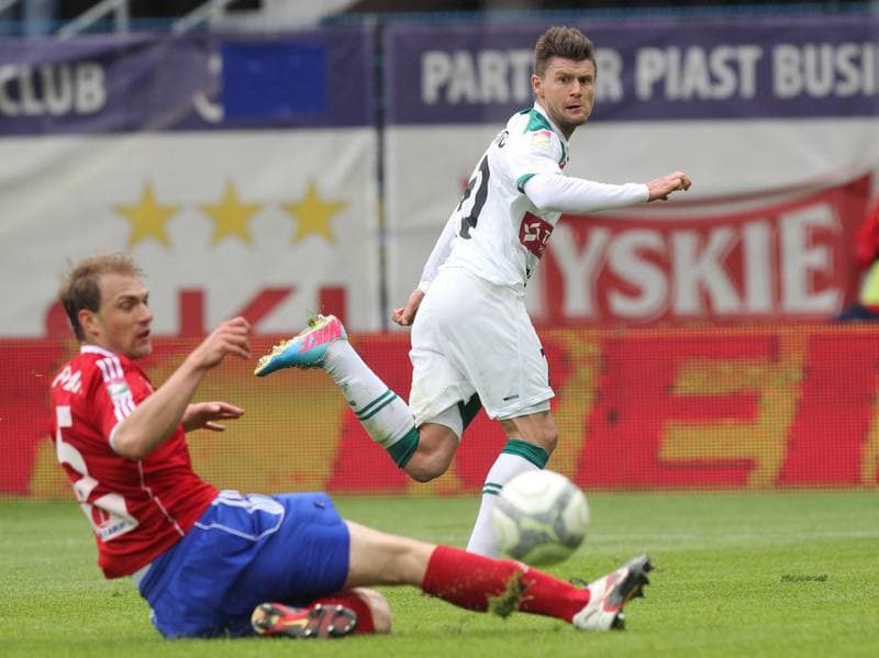 Football. T-Mobile Ekstraklasa. Piast Gliwice - Slask Wroclaw. 12.05.2013