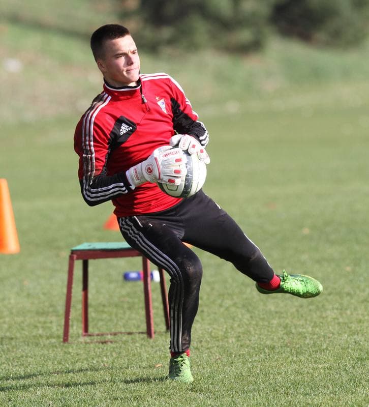 Football. Gornik Zabrze. Training. 01.11.2013