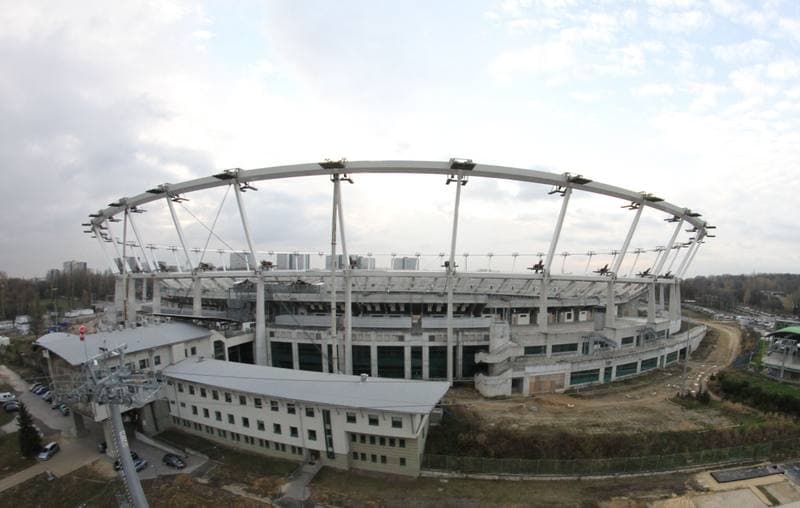 Football. Stadion Slaski. Construction. 11.11.2013