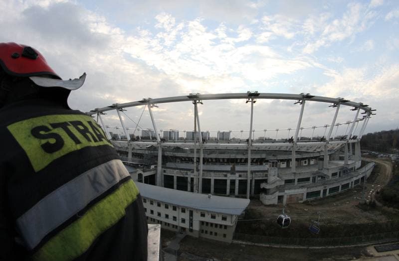 Football. Stadion Slaski. Construction. 11.11.2013