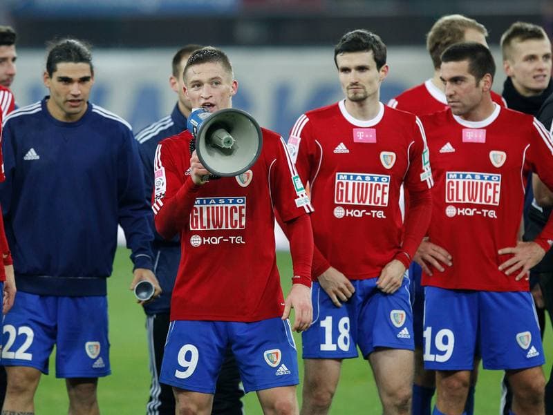 Football. T-Mobile Ekstraklasa. Piast Gliwice - Gornik Zabrze. 30.11.2013