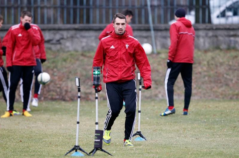 Football. Gornik Zabrze. Training. 08.01.2014