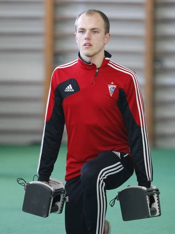Football. Gornik Zabrze. Training. 08.01.2014