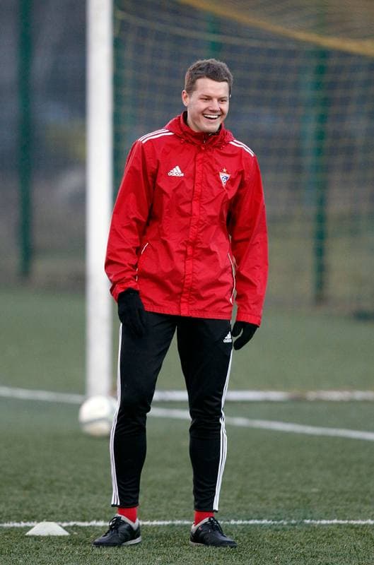 Football. Gornik Zabrze. Training. 08.01.2014