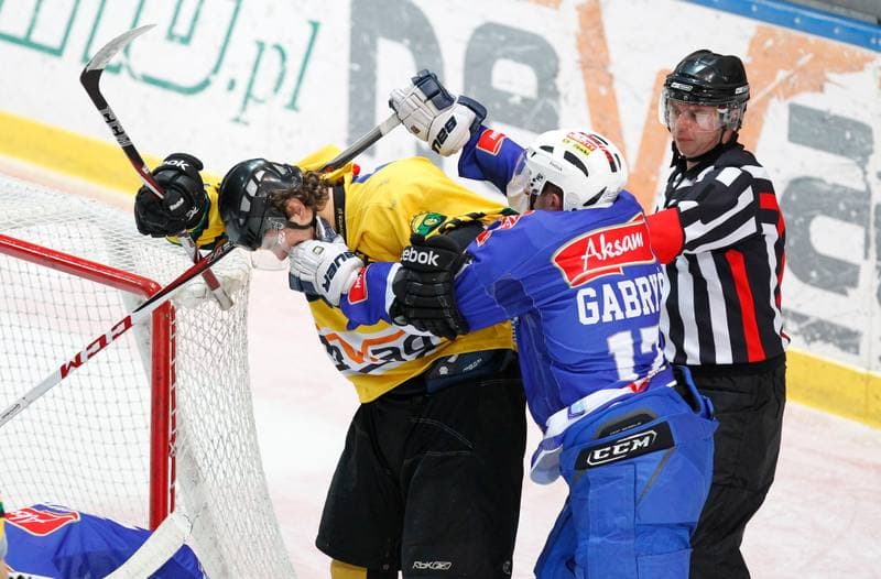 Ice Hockey. Polska Hokej Liga. HC GKS Katowice - Aksam Unia Oswiecim. 10.01.2014