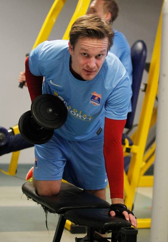 Football. Termalica Bruk-Bet Nieciecza. Training. 30.01.2014