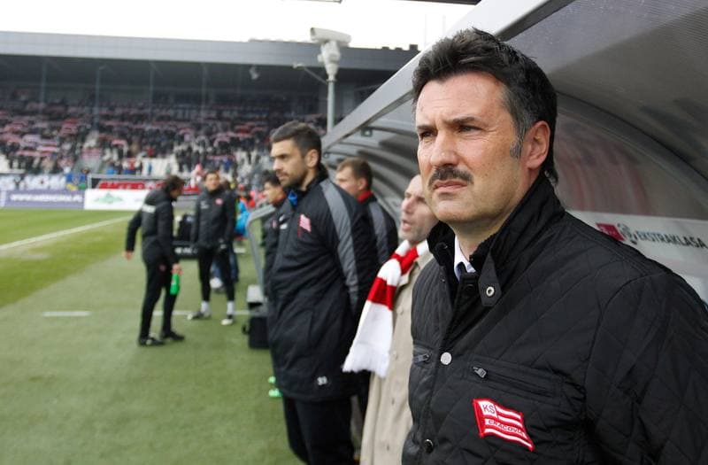 Football. T-Mobile Ekstraklasa. Cracovia Krakow - Slask Wroclaw. 02.03.2014