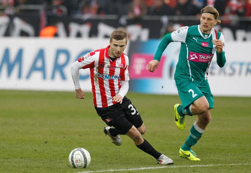 Football. T-Mobile Ekstraklasa. Cracovia Krakow - Slask Wroclaw. 02.03.2014