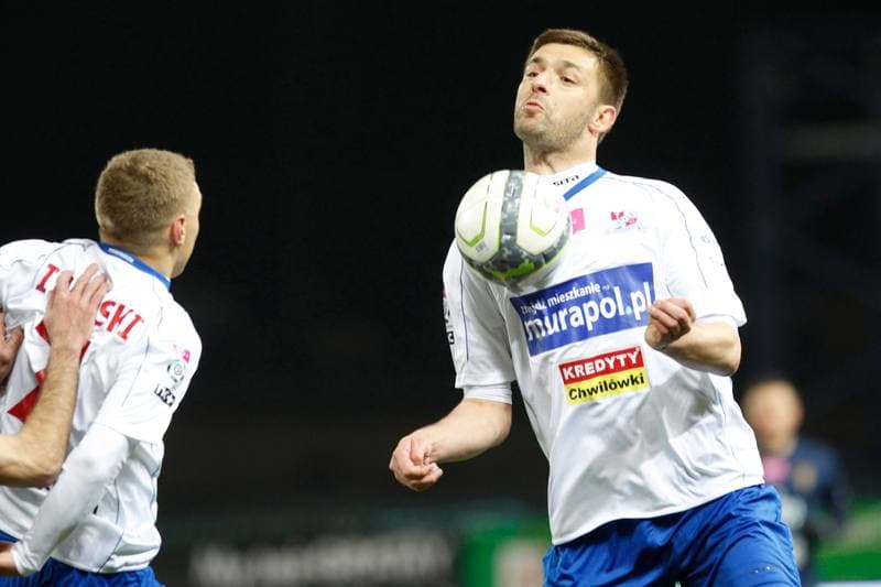 Football. T-Mobile Ekstraklasa. Podbeskidzie Bielsko Biala - Pogon Szczecin. 03.03.2014
