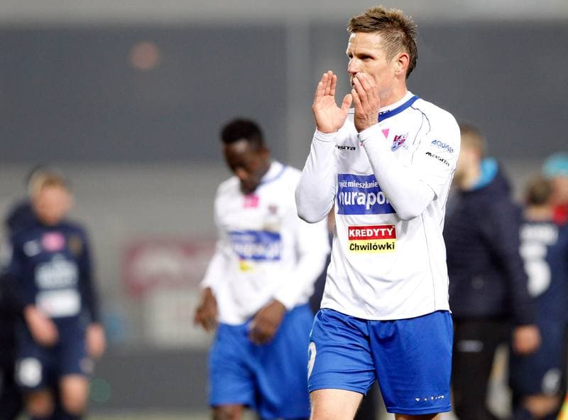 Football. T-Mobile Ekstraklasa. Podbeskidzie Bielsko Biala - Pogon Szczecin. 03.03.2014