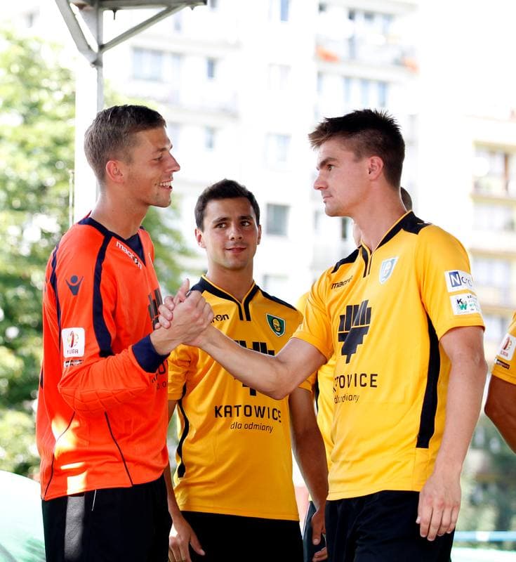 Football. GKS Katowice. Press Conference. 26.07.2014