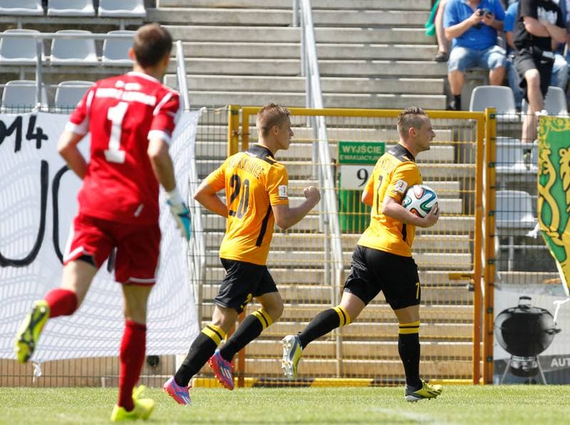 Football. I Liga. Miedz Legnica - GKS Katowice. 10.08.2014